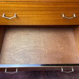 Commode rétro vintage en teck du milieu du siècle par Beeanese – 1960 Élégante