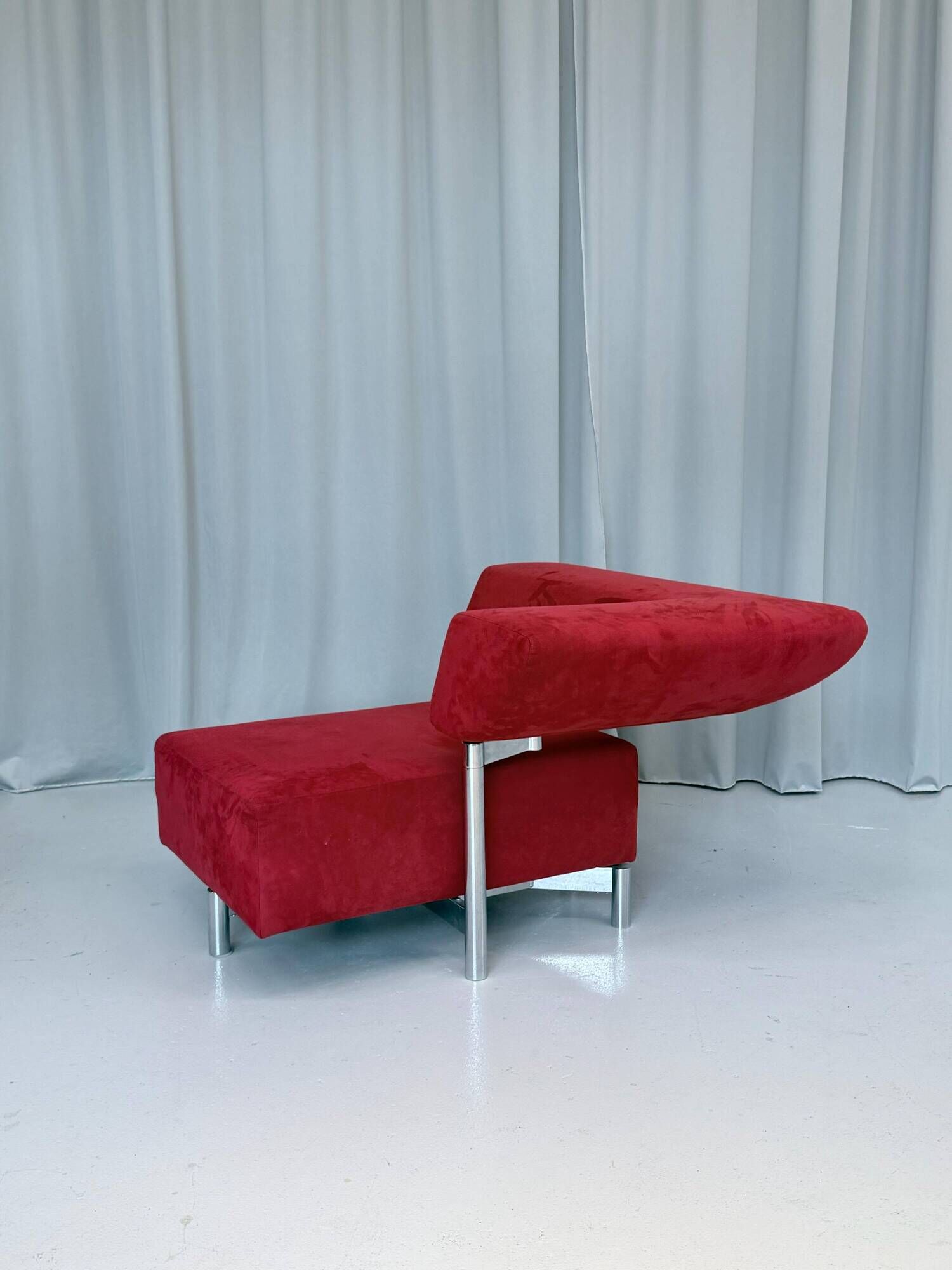 Red Alcantara Arthe Lounge Chair By Cor