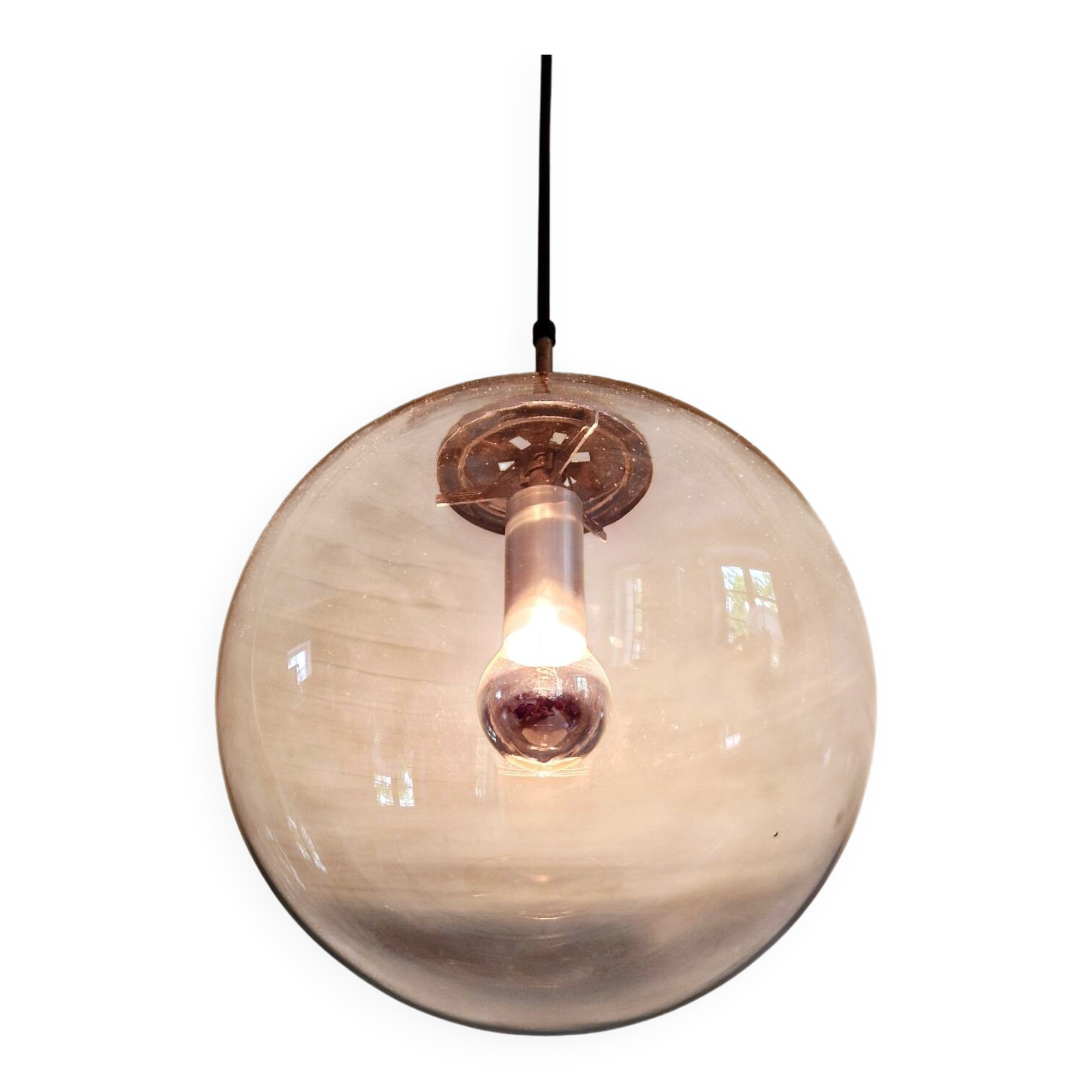 Suspension Space Age in smoked glass