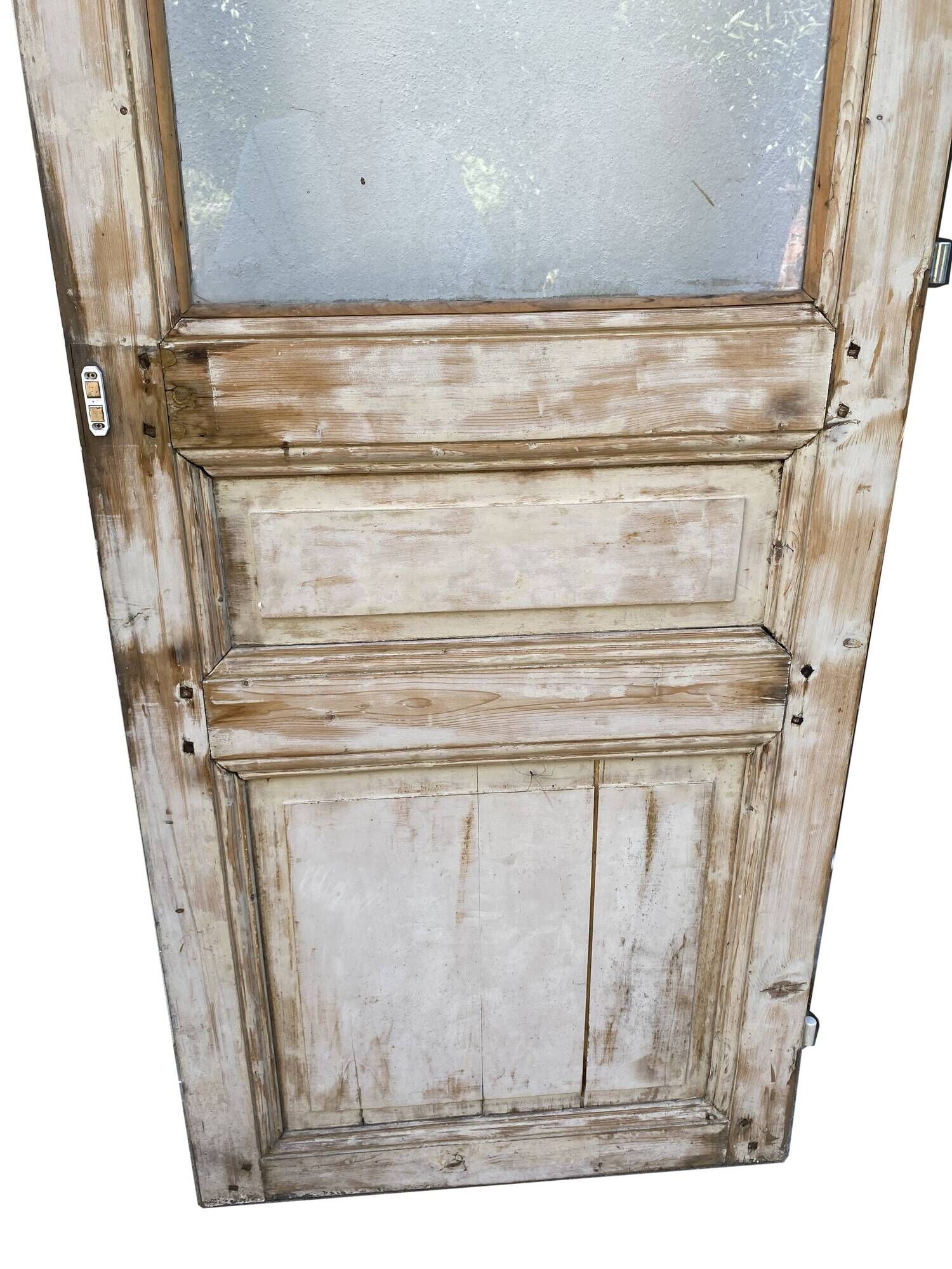 old glass door