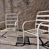 Stackable Garden Armchairs with Elastic Ropes, 1970s, Set of 6
