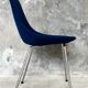 Barrel chair by Pierre Guariche - stainless steel base