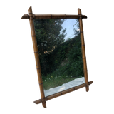 Rectangle bamboo mirror 70x50cm