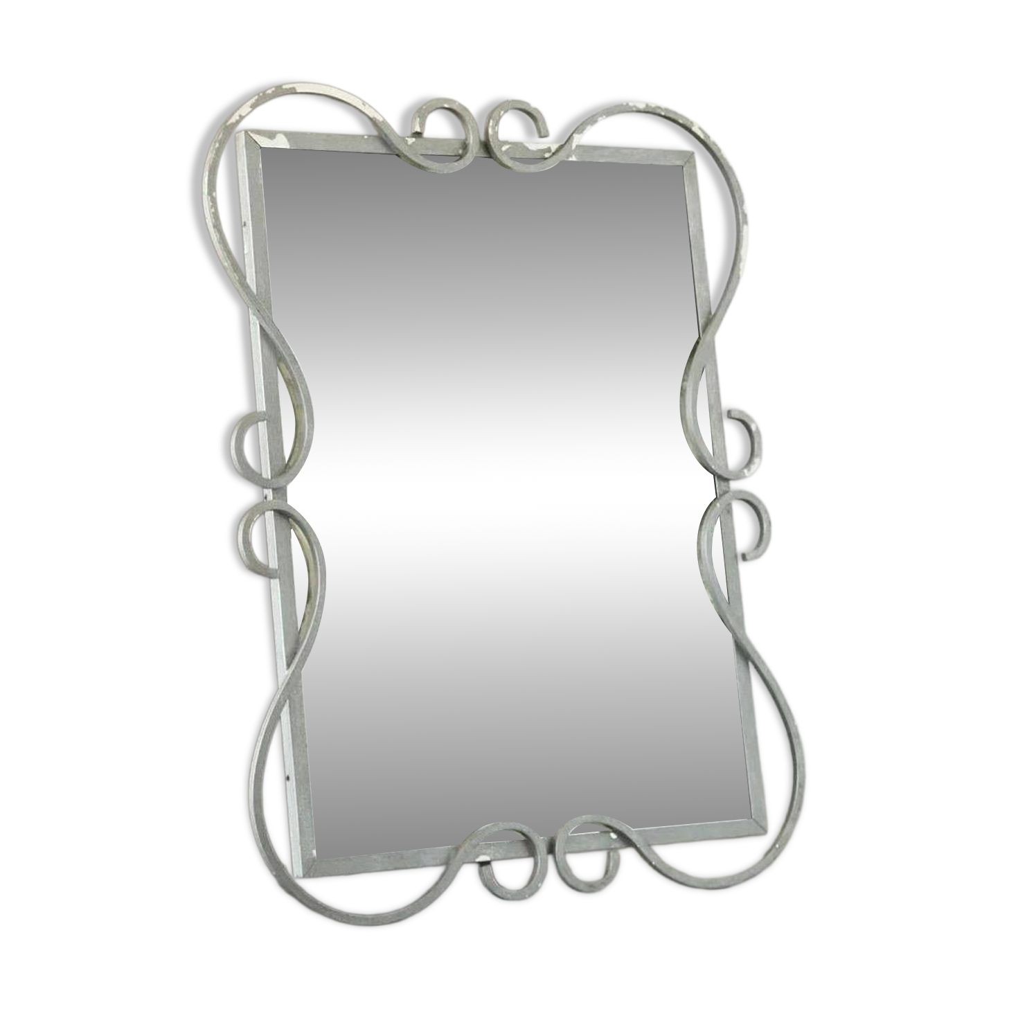 Mid-century metal mirror by Mirox Belgium, 1950