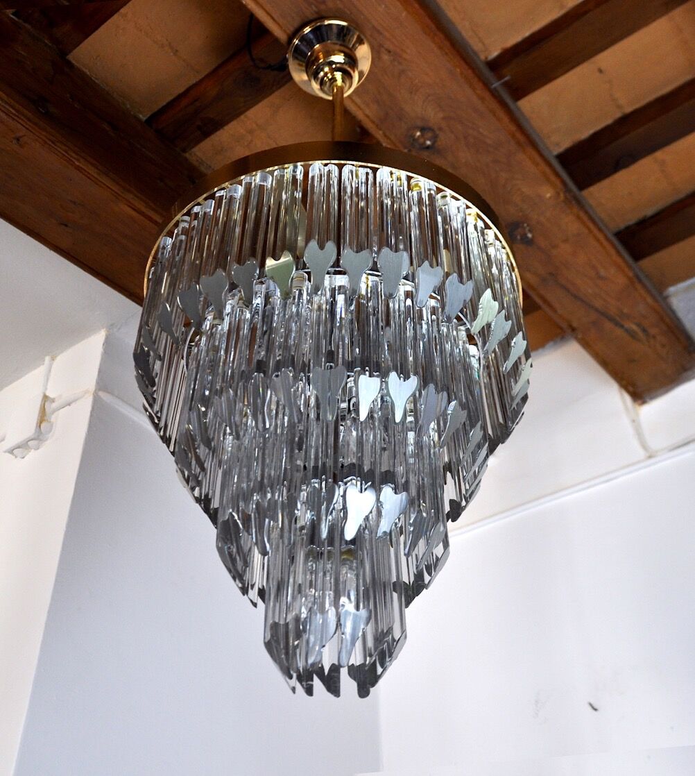 Venini chandelier, 4 levels, Murano glass, Italy, 1970