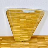 Italian asymmetrical wall mirror framed in brass 1960s Italy