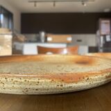 Large handmade stoneware platter – 30.5 cm – 1970s/80s