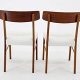 1960s Pair of Danish Teak Chairs, Restored