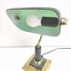 Green opaline banker lamp