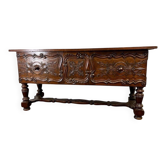 Vintage wooden carved sideboard / cabinet