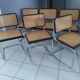 Suite de 6 chaises Cesca B32 par Marcel Breuer vintage années 1990