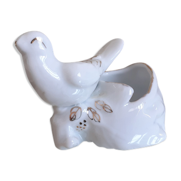 Bird porcelain salt shaker