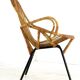 Set of 3 rattan chairs + coffee table - mid century dutch design