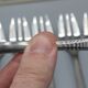 12 cake dessert forks christofle box bearn model steel - vg