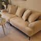 3-seater linen sofa - Natural - Habitat