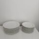 Set of Limoges porcelain flat and dessert plates