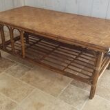 Rattan coffee table