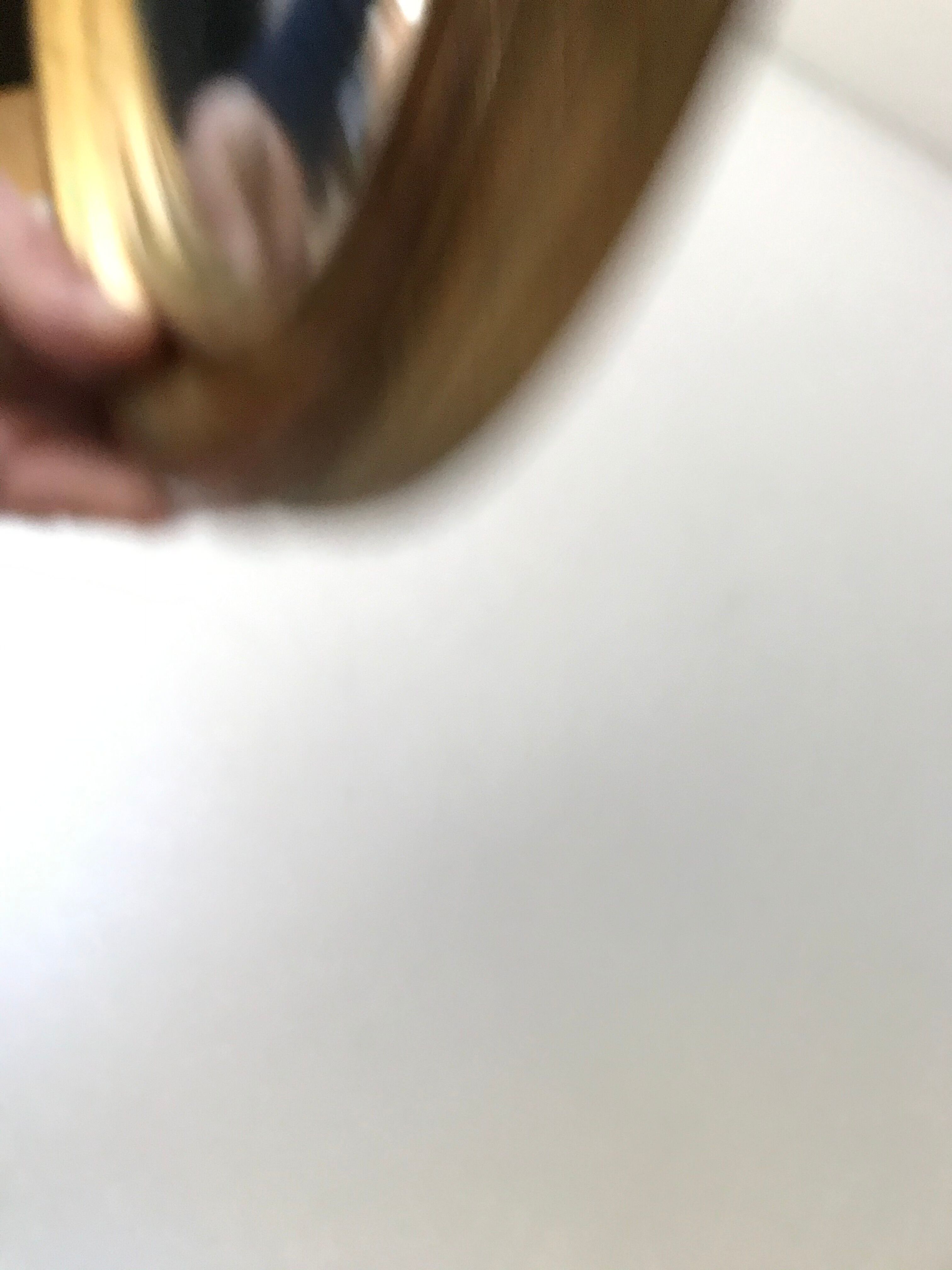 Old golden witch mirror - 26cm
