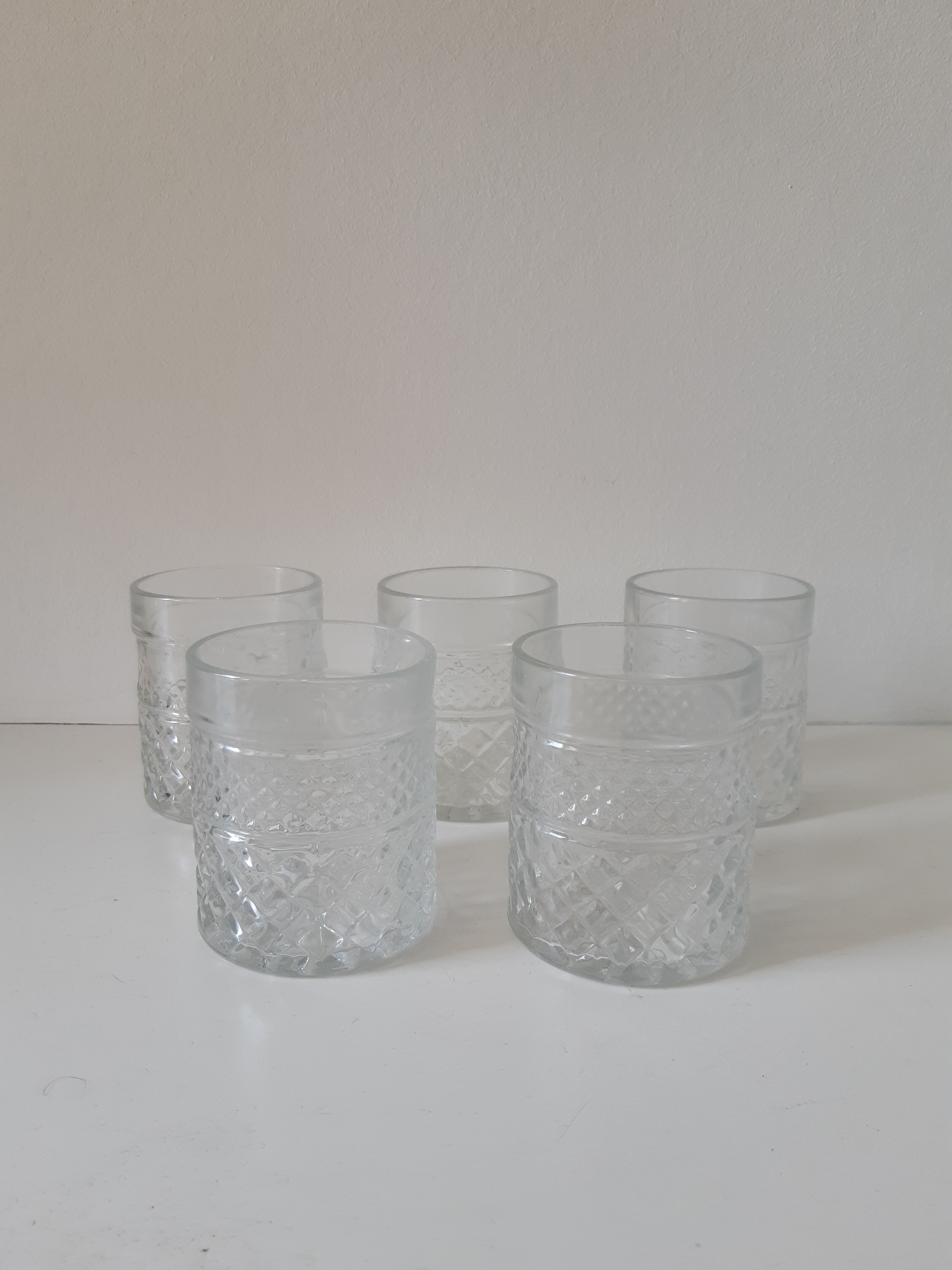 Vintage whisky glasses