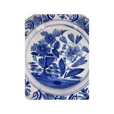 Large Delft Earthenware Plate from the 18th Century