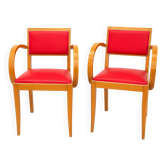 Paire de fauteuils Bridge 1940