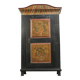 Armoire de mariée peinte à l'art populaire