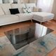 Table basse acier brossé space age