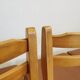 Set of 4 Vintage Branko Ursic Dining Chair: 1970s Scandinavian Wood & Brown