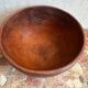 Large vintage monoxyle wooden bowl H 18 / D neck 30 cm