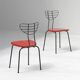 Set of 4 modernist mid-century radar chairs 1950s Belgium