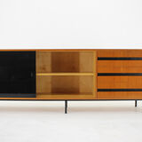 1970's Mahogany & Glass Commode, Czechoslovakia