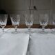 Lot de 5 verres gravés en cristal de Lorraine