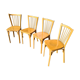 Série de 4 chaises vintage bistrot Baumann 87