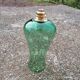 Suspension vintage verte en verre soufflé