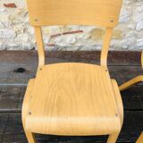 Paire de chaises enfant vintage, bois courbé circa 1950/1950