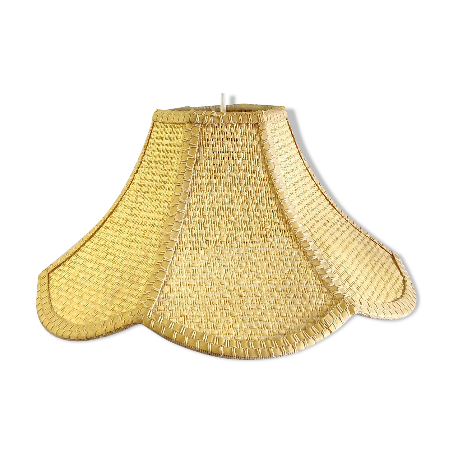 Suspension fleur en rotin « made in Korea » – années 70/80