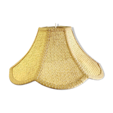 Rattan flower suspension "made in Korea" – 70s/80s