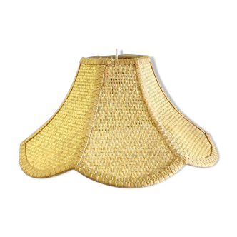 Rattan flower suspension "made in Korea" – 70s/80s