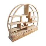 Bibliothèque ethnique ancienne en bois