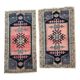 Set of 2 vintage handmade Turkish rugs 45x86 cm
