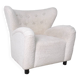 Boucle wing chair