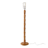 Carved pine floor lamp | Sweden | 1960s
