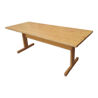 Homemade pine dining table