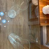 Glass console, design