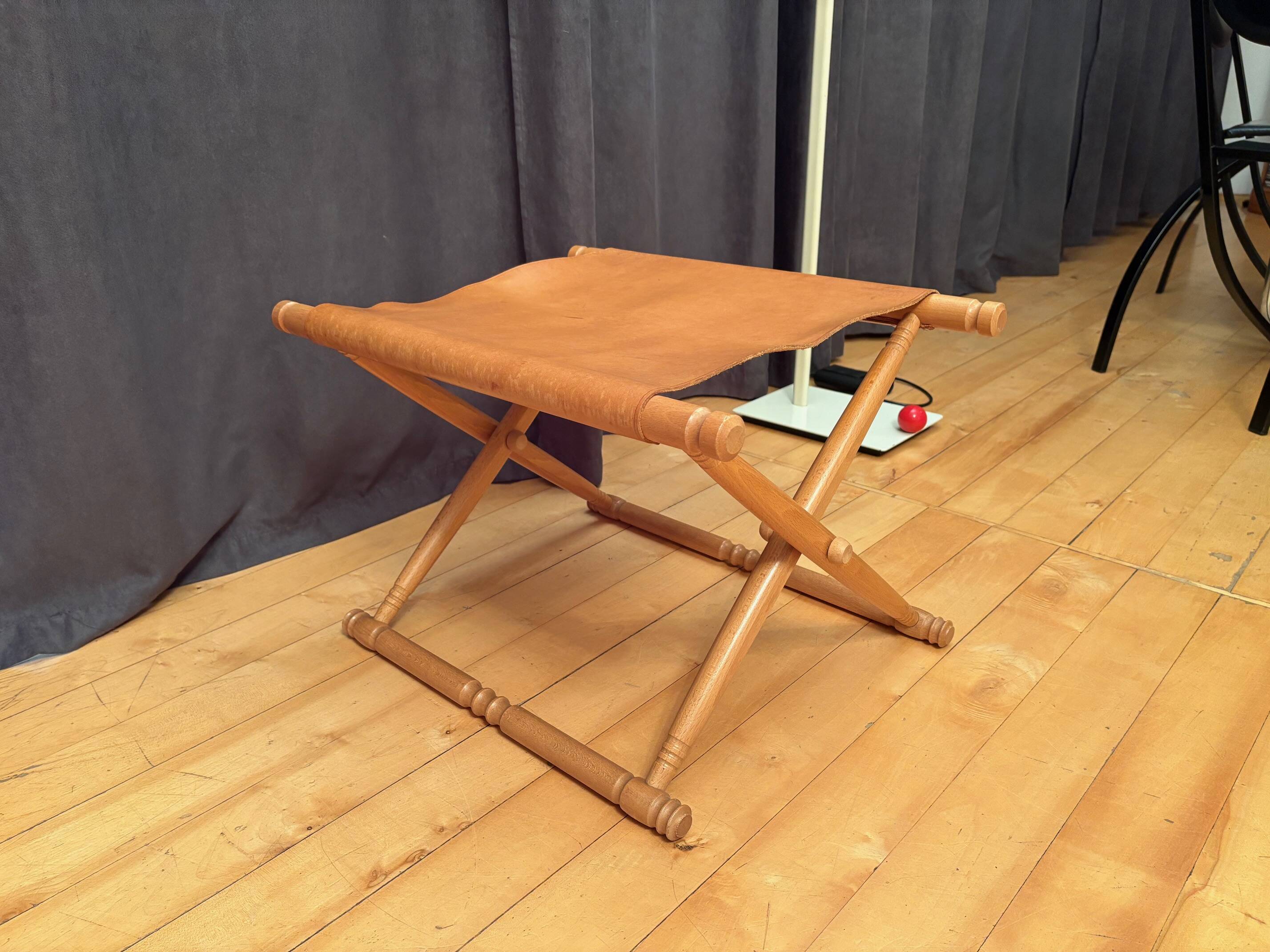 Składany stołek safari , lata 80