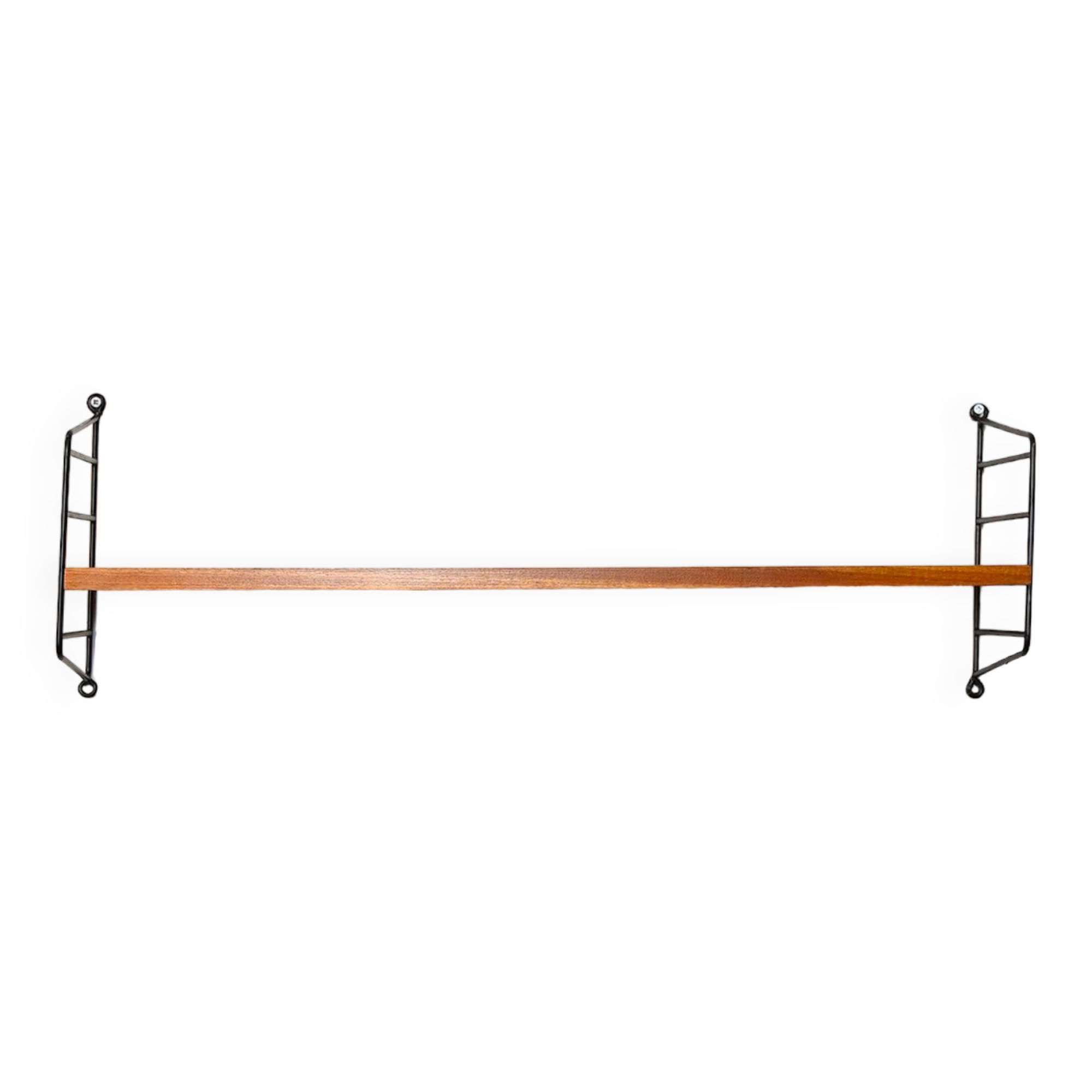 Swedish wooden and metal shelving