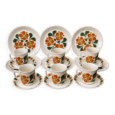 Service à petit déjeuner norvégien,  Stavangerflint, vintage 70
