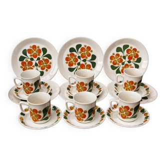 Norwegian breakfast service, Stavangerflint, vintage 70s