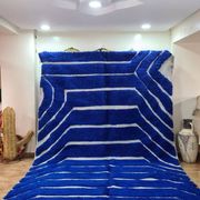 Majorelle blue Beni Ouarain rug