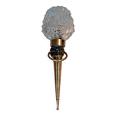 1960s gilded brass wall light.